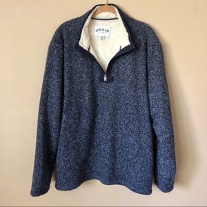 Men’s Orvis Sherpa-Lined Quarter Zip Pullover